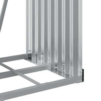 Haardhoutopslag 40x45x170 cm gegalvaniseerd staal lichtgrijs Haardhoutopslag 40x45x170 cm gegalvaniseerd staal lichtgrijs