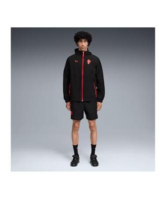 PUMA AC Milan Pumatech Broekje Woven 2025-2026 Zwart Rood