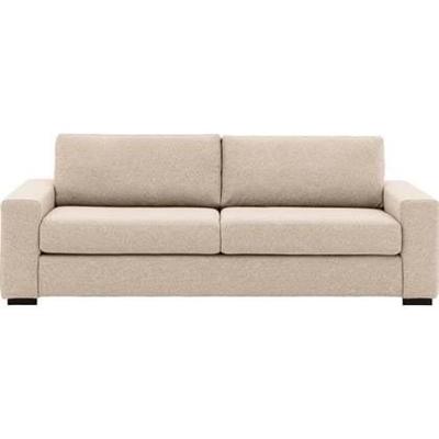 Goossens Bank Lucca wit, stof, 3-zits, stijlvol landelijk