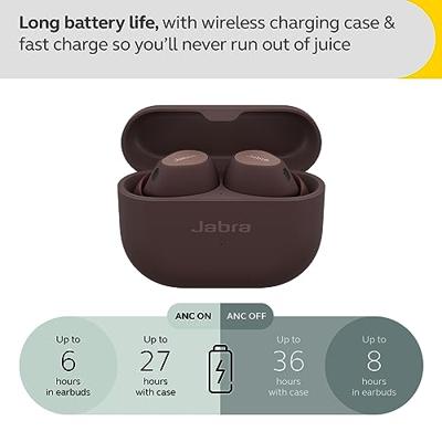 Jabra Elite 10 draadloze in-ear Bluetooth oordopjes met Jabra Advanced Active Noise Cancellation, 6 ingebouwde microfoons en Dolby Atmos - cacao