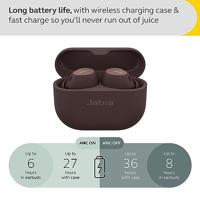 Jabra Elite 10 draadloze in-ear Bluetooth oordopjes met Jabra Advanced Active Noise Cancellation, 6 ingebouwde microfoons en Dolby Atmos - cacao - thumbnail