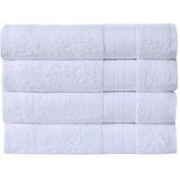 Good Morning Handdoeken set van 4 "Uni" - Wit - (50x100 cm) - Katoen - thumbnail