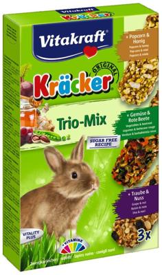 Vitakraft Kräcker Mix dwergkonijnensnack 3-in-1
