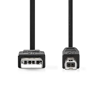USB 2.0-Kabel | A Male - B Male | 2,0 m | Zwart - thumbnail