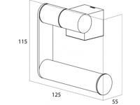 Tiger Toiletrolhouder Nomad Mat Zwart - thumbnail