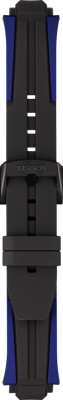 Horlogeband Tissot T1114173744106 / T603042459 Silicoon Zwart
