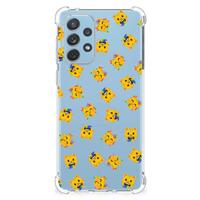 Doorzichtige Silicone Hoesje voor Samsung Galaxy A73 Katten Emojis - thumbnail