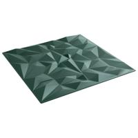 VidaXL 24 st wandpanelen amethist 6 m² 50x50 cm xps groen - thumbnail