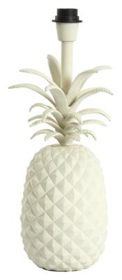 Light & Living Tafellamp 'Pineapple' 42cm, kleur Crème (excl. kap)