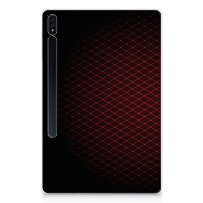 Samsung Galaxy Tab S7 Plus | S8 Plus Hippe Hoes Geruit Rood Samsung Galaxy Tab S7 Plus | S8 Plus Hippe Hoes Geruit Rood