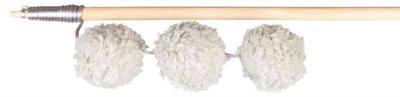 TRIXIE SPEELHENGEL BALLEN HOUT / PLUCHE MET CATNIP 35 CM 4 ST