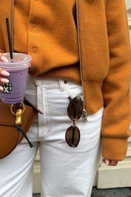 The Attico zonnebril Ambra ATTICO83C2SUN tortoise shell