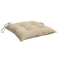 VidaXL Stoelkussens 6 st 40x40x7 cm oxford stof beige - thumbnail