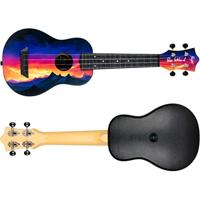 Flight Travel Series TUS-EE Sunset Elise Ecklund Signature sopraan ukelele met gigbag - thumbnail
