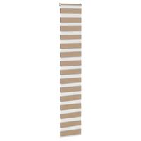 VidaXL Zebra blind 50x230 cm stofbreedte 55,9 cm polyester zandbruin - thumbnail