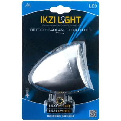 Ikzi Koplamp led retro chroom