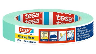 tesa ALLROUND MASK 04352-00000-00 Maskeertape Mint (l x b) 50 m x 19 mm 1 stuk(s) tesa ALLROUND MASK 04352-00000-00 Maskeertape Mint (l x b) 50 m x 19 mm 1 stuk(s)
