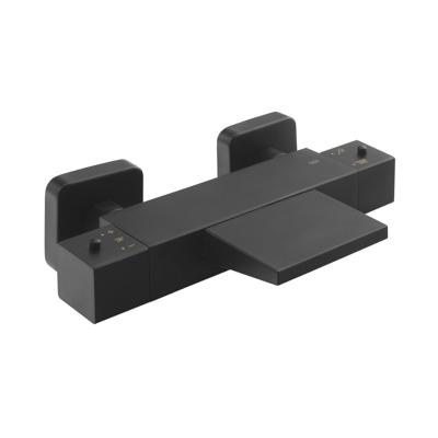Opbouw Badkraan Sapho Dimy Thermostaatkraan Waterval 2-knop 15.5 cm Mat Zwart Sapho Opbouw Badkraan Sapho Dimy Thermostaatkraan Waterval 2-knop 15.5 cm Mat Zwart Sapho