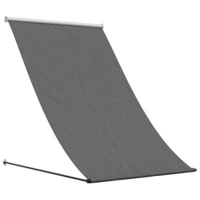 VidaXL Luifel uittrekbaar 150x150 cm stof en staal antracietkleurig - thumbnail