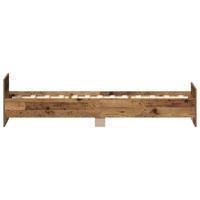 Bedframe zonder matras 100x200 cm bewerkt hout oud hout - thumbnail
