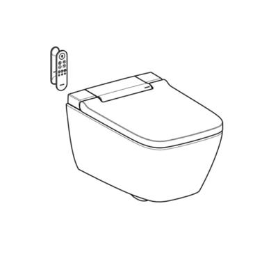 DoucheWC Geberit AquaClean | Glans Wit DoucheWC Geberit AquaClean | Glans Wit