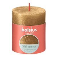 Bolsius stompkaars shimmer 8x6.8 cm goud - thumbnail