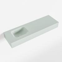 MONDIAZ LEX Greey vrijhangende solid surface wastafel 100cm. Positie wasbak links - thumbnail