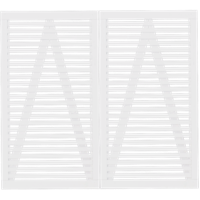 Witte Houten Dubbele Tuindeur Tokyo 200 x 180 CM - thumbnail