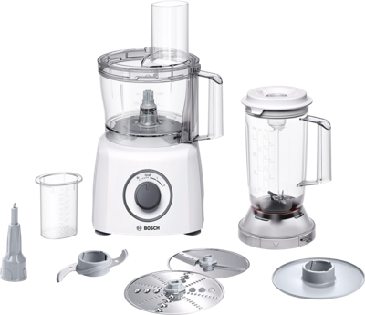 Bosch Haushalt MCM3200W Foodprocessor 800 W Wit, Grijs