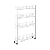 Metaltex fino opbergrek 4 etages 58x16x95 cm wit - thumbnail