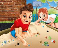 Doos 163 knikkers - BUKI meerkleurig - thumbnail