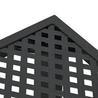 Tuintafel 80x80x72 cm staal antracietkleurig - thumbnail