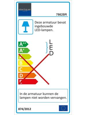 Steinhauer Vloerlamp zenith LED 7862br brons - thumbnail