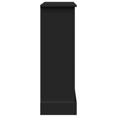 Haardombouw 90x30x90 cm bewerkt hout zwart