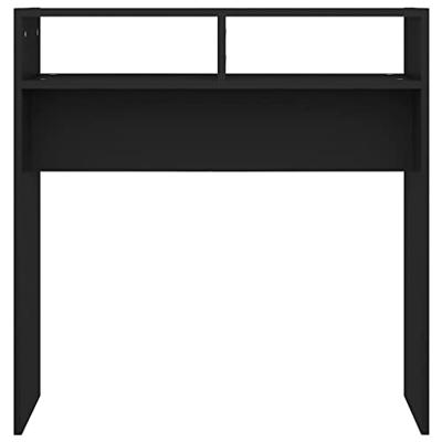 VidaXL Wandtafel 78x30x80 cm bewerkt hout zwart