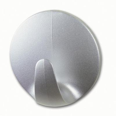 tesa POWERSTRIPS® Zelfklevende haak Small Rond Chroom (mat) Inhoud: 3 stuk(s)