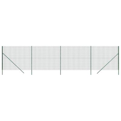 VidaXL Draadgaashek 1,8x10 m gegalvaniseerd staal groen