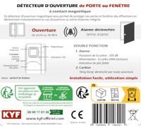 Set van 2 mini-alarmen - KYF - Raam/deur - Belfunctie - thumbnail