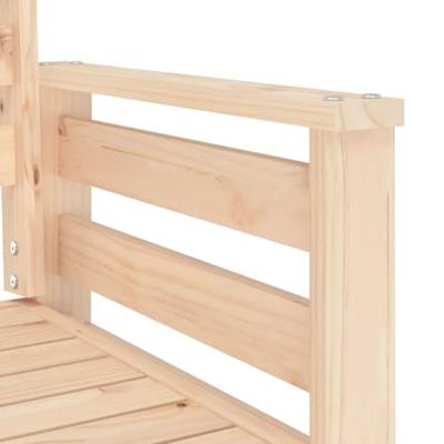 Tuinbank met tafel 2-zits massief grenenhout - thumbnail