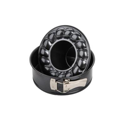 Zenker springvorm met vlakken tulband bodem black metallic 18cm - thumbnail