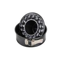 Zenker springvorm met vlakken tulband bodem black metallic 18cm - thumbnail