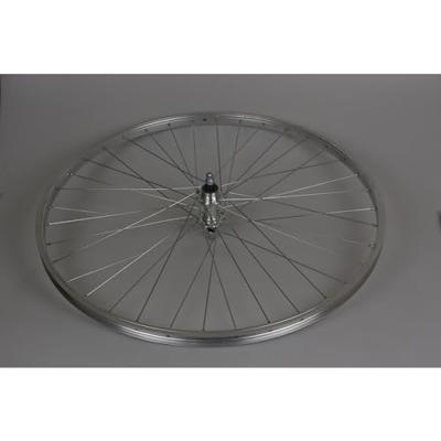 Achterwiel 28" velg Beretta vaste as alu eco freewh. zilv.
