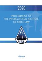 Proceedings of the International Institute of Space Law 2020 - - ebook - thumbnail