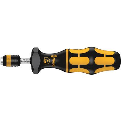 Wera 7431 Kraftform ESD instelbare Momentschroevendraaier met Rapidaptor Snelwisselhouder, 1/4 duim, 0,30 - 1,00 Nm - 1 stuk(s) - 05074782001