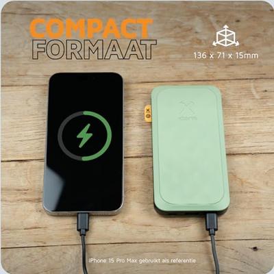 Xtorm Powerbank 20W Fuel Series 5 10.000 mAh, Sage Green