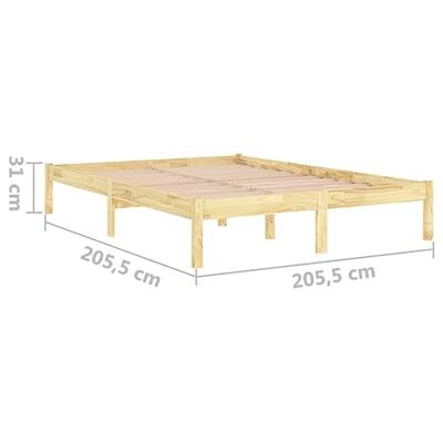 Bedframe massief grenenhout 200x200 cm Bedframe massief grenenhout 200x200 cm