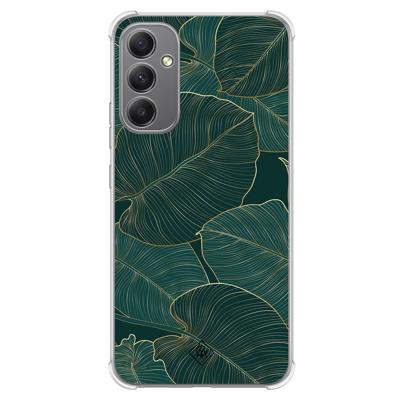 Samsung Galaxy A34 shockproof hoesje - Monstera leaves Samsung Galaxy A34 shockproof hoesje - Monstera leaves