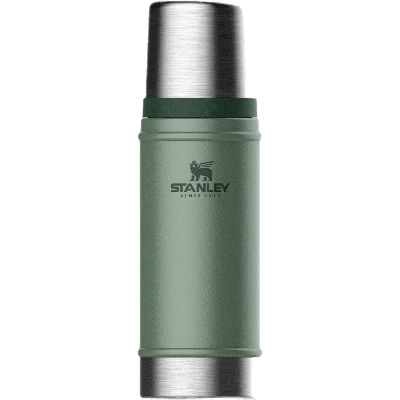 Stanley The Legendary Classic Bottle .47L / 16Oz Isolatiefles Hammertone Green 470ML Stanley The Legendary Classic Bottle .47L / 16Oz Isolatiefles Hammertone Green 470ML