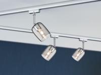 Paulmann Blossom 230V-railsysteem lamp URail G9 Chroom (mat), Rookglas - thumbnail