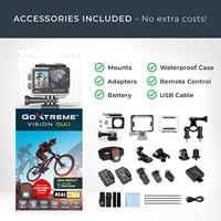 GoXtreme GoXtreme Vision Duo 4K Actioncam 4K, Dual-display, Spatwaterdicht, Stofdicht, Waterdicht, WiFi, Time-lapse - thumbnail